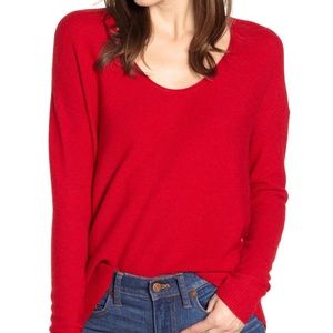 Madewell Kimball Red Sweater Size Small